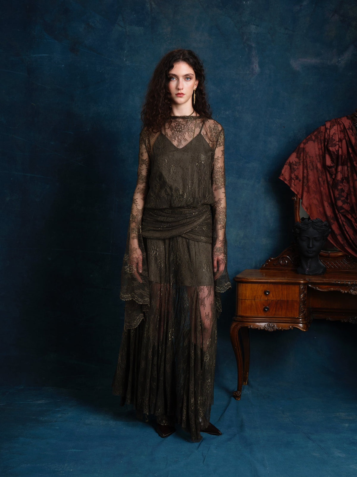 Alessandra Lace Maxi Dress
