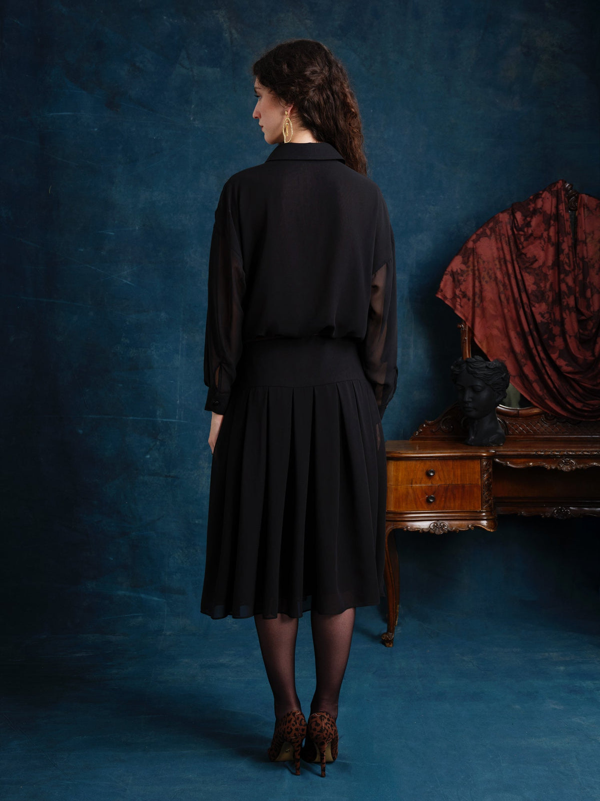 Jessie Midi Crepe Dress