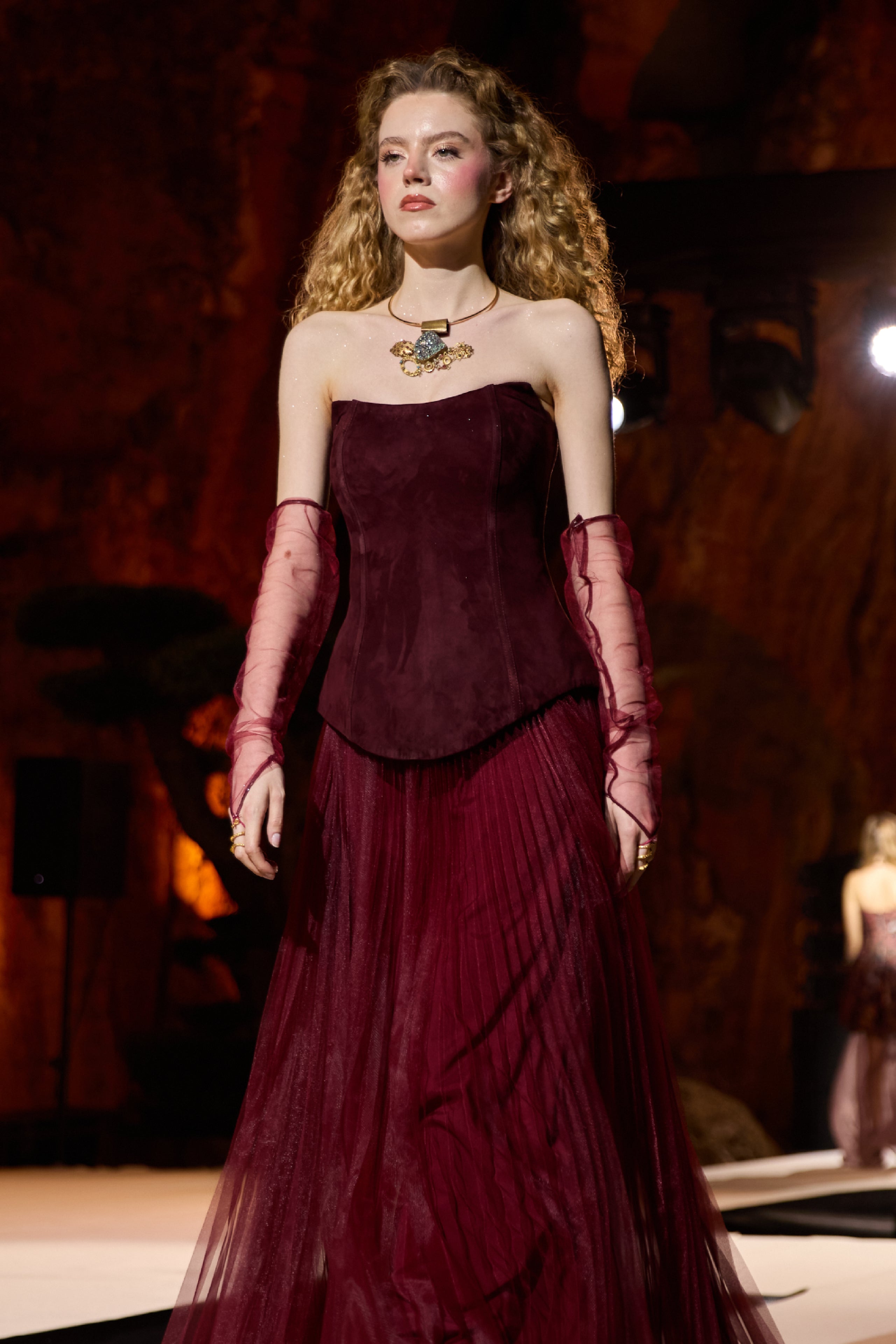 Cassia Suede Corset Top