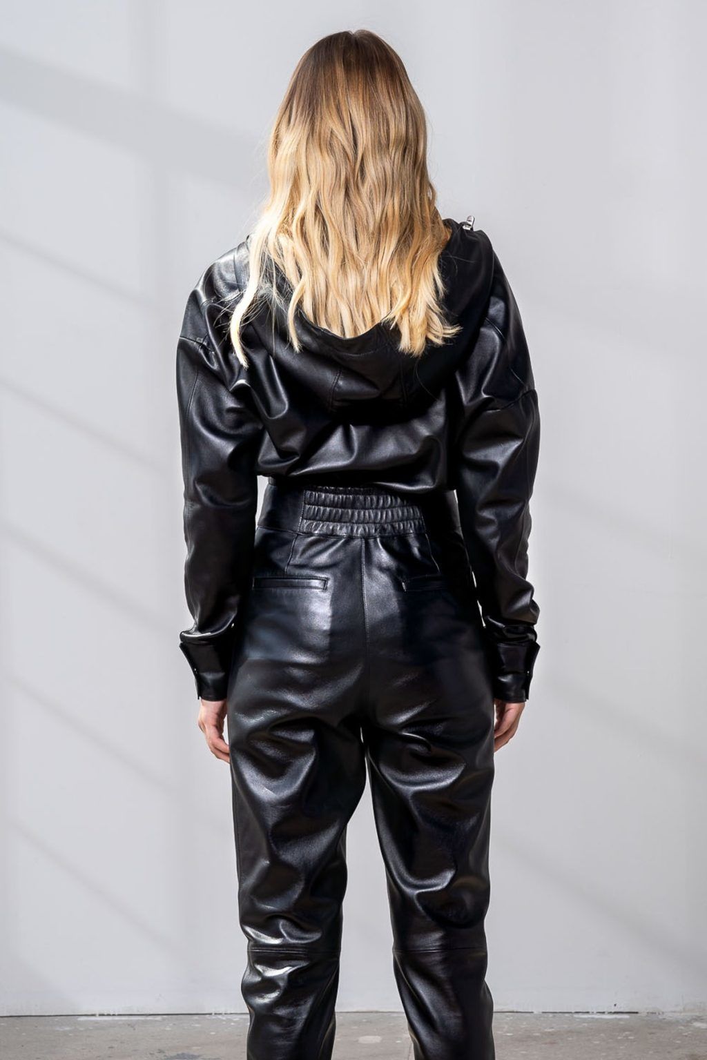 Kira Hoodie Leather Sweatshirt