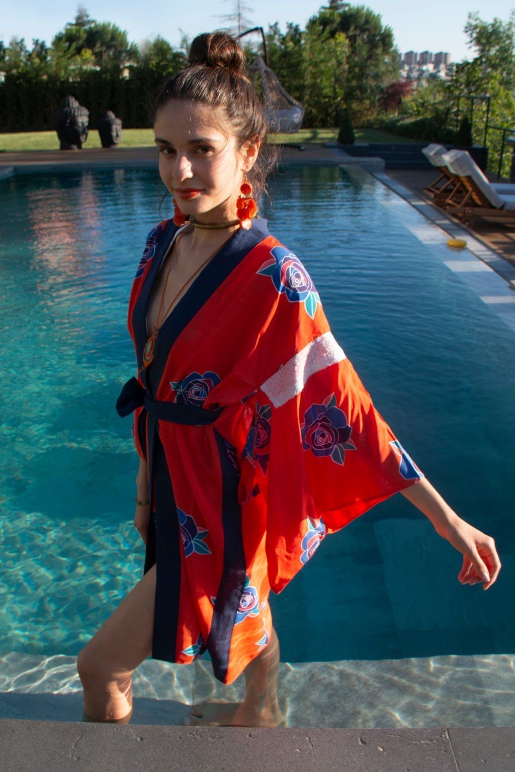 Coral Kimono