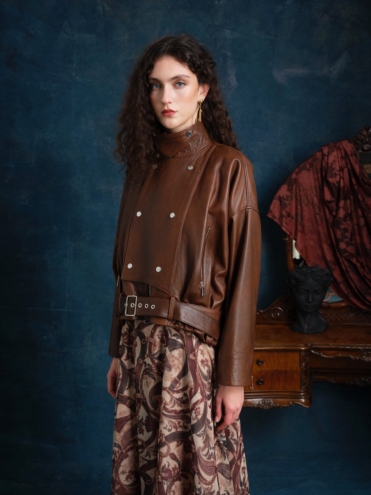 Maryjane Genuine Leather Jacket