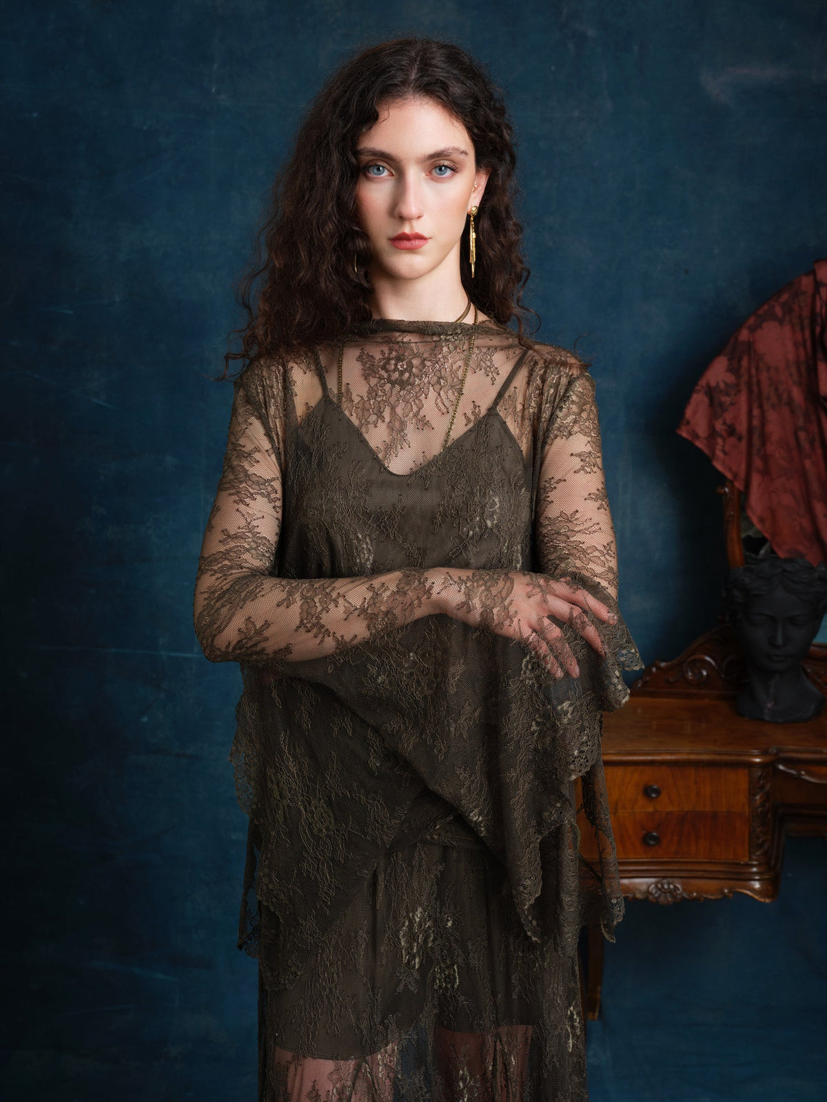 Alessandra Lace Maxi Dress