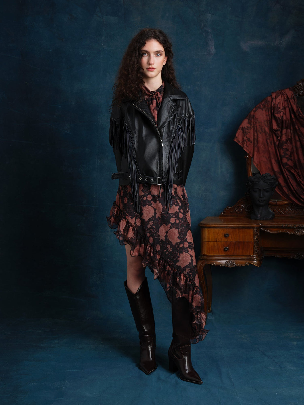 Fiorella Biker Leather Jacket