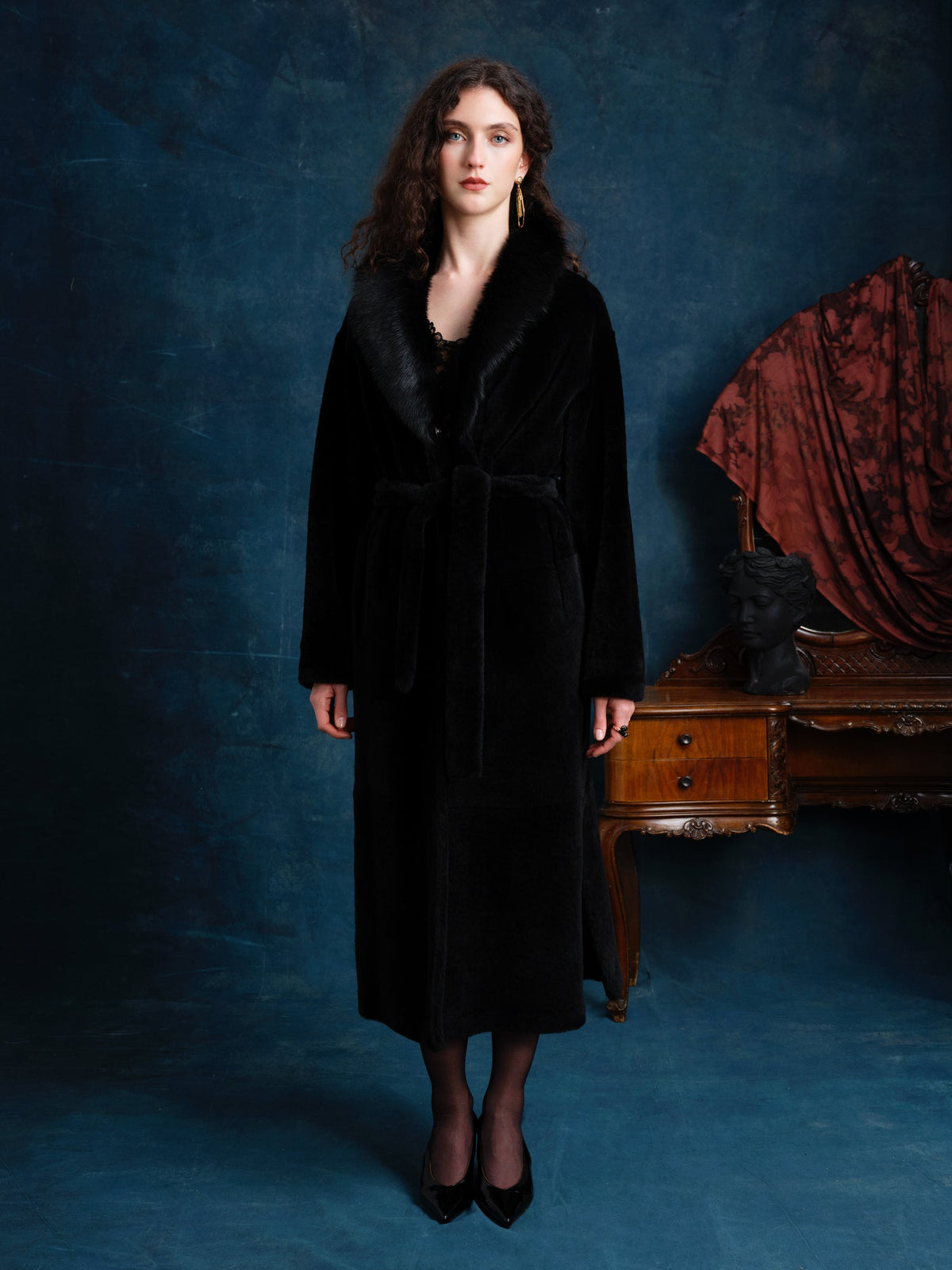 Rosalie Oversized Shearling Coat