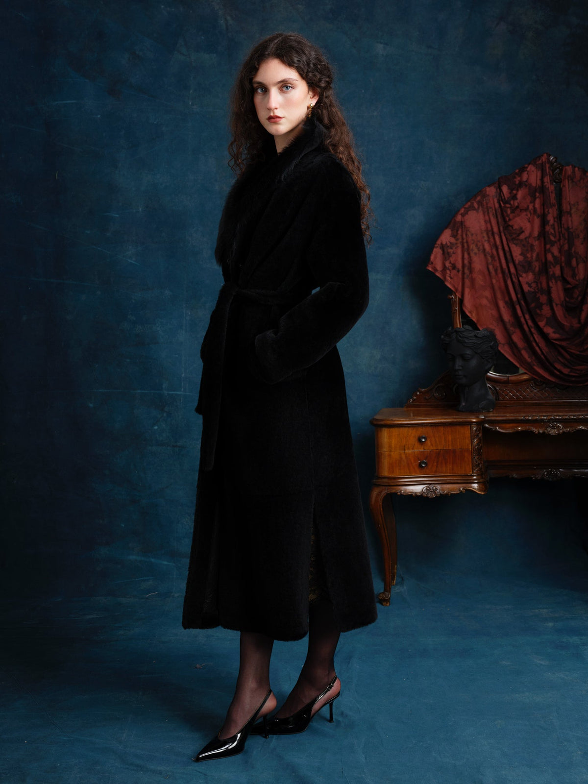Rosalie Oversized Shearling Coat