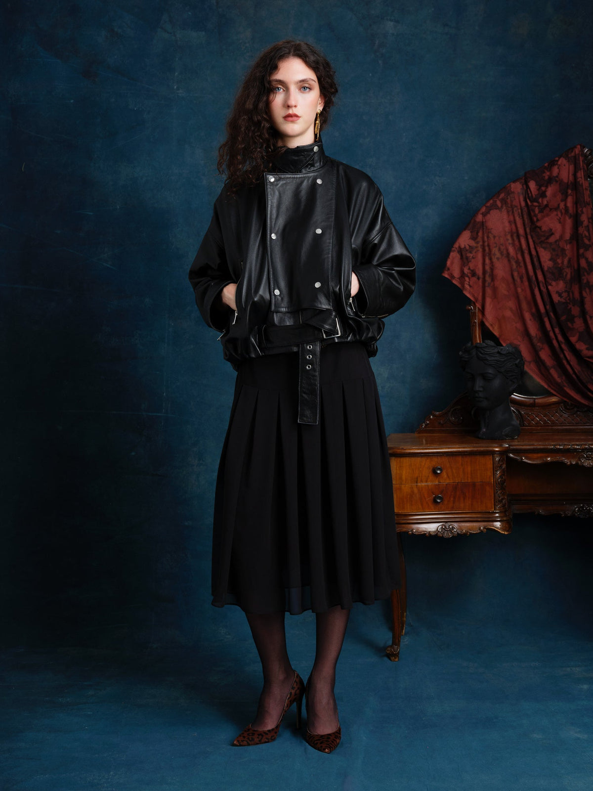 Maryjane Genuine Leather Jacket