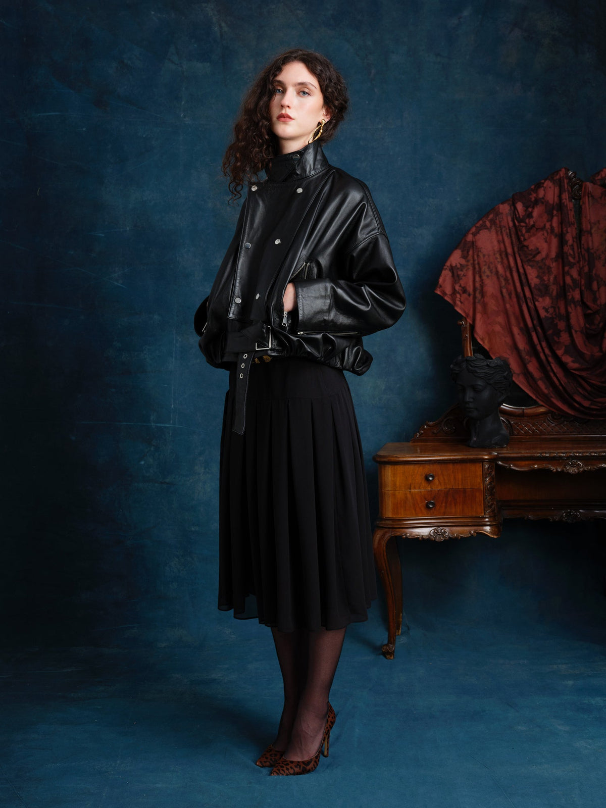 Maryjane Genuine Leather Jacket