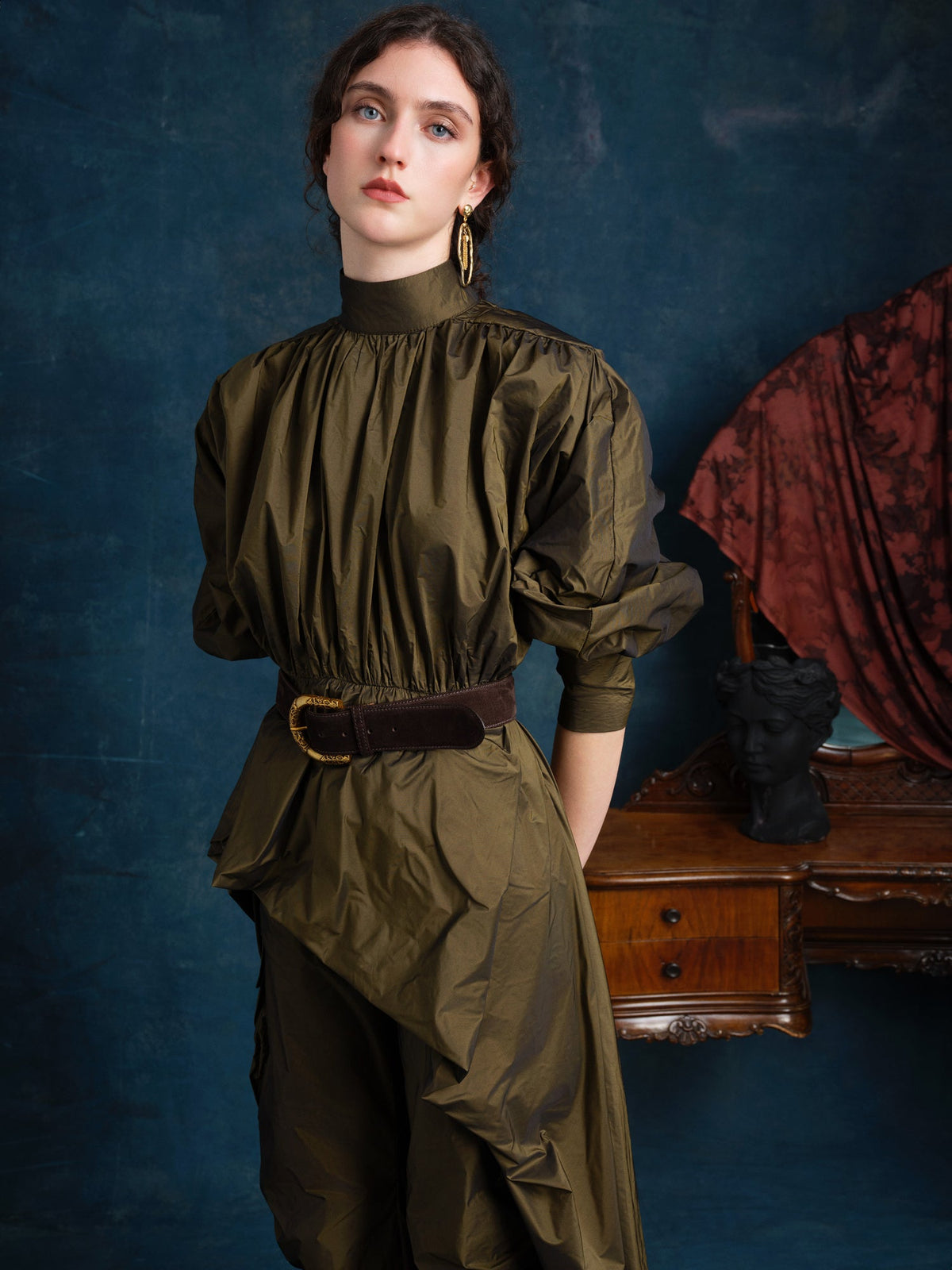 Bianca Assymetric Tafetta Tunic