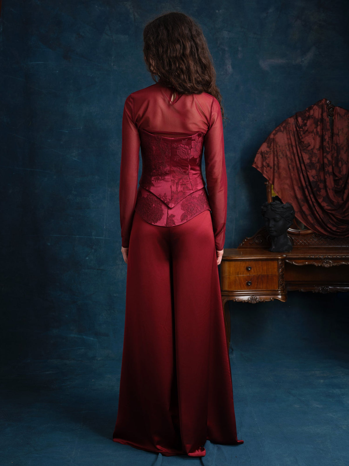 Caroline Brocade Corset Top