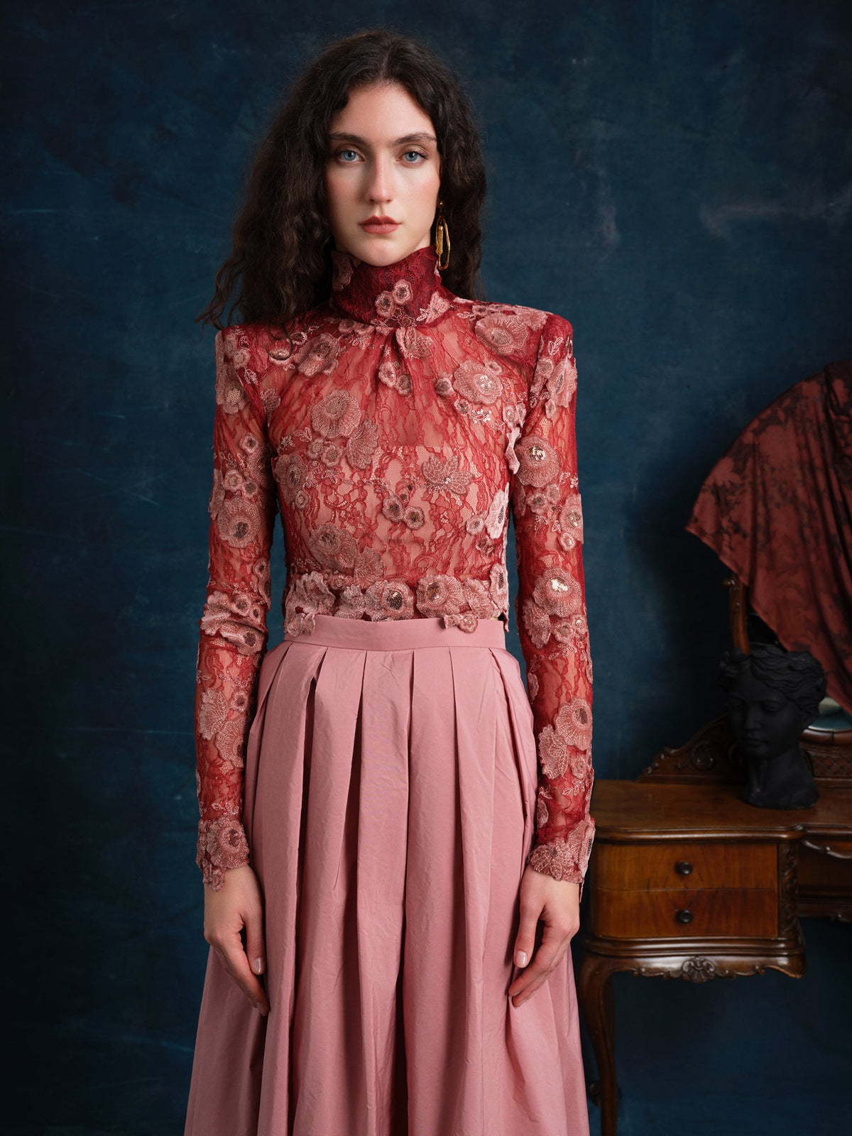 Loretta Lace Crop Top
